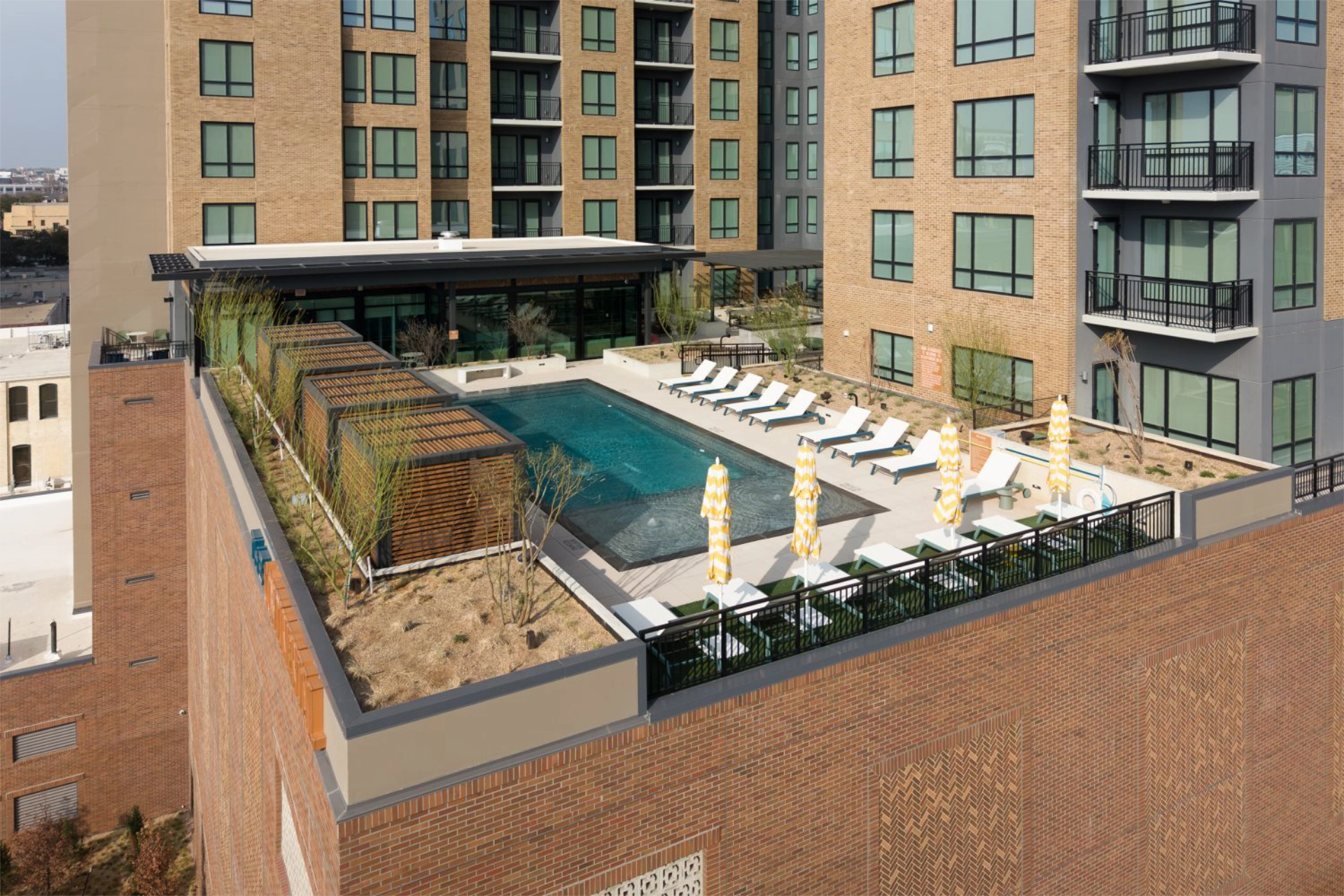 Continental - Aerial Pool Deck View