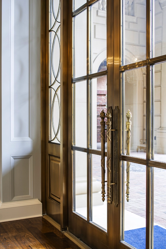 Old Parkland - Parkland Hall Brass Doors