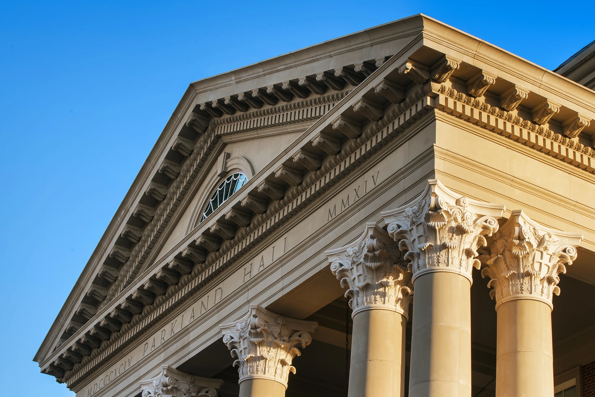 Old Parkland - Parkland Hall Pediment