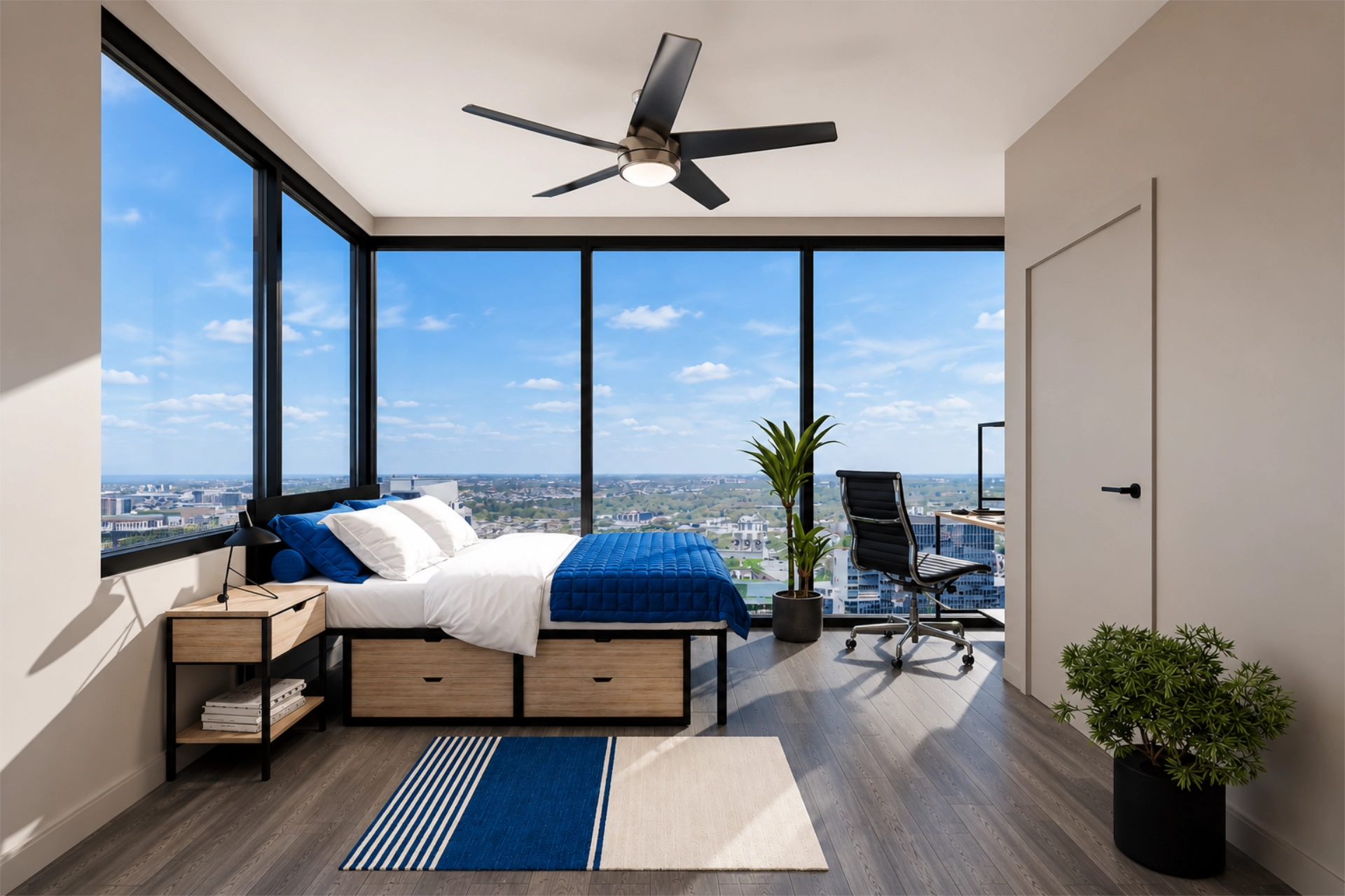 The Mark - Unit Corner Bedroom