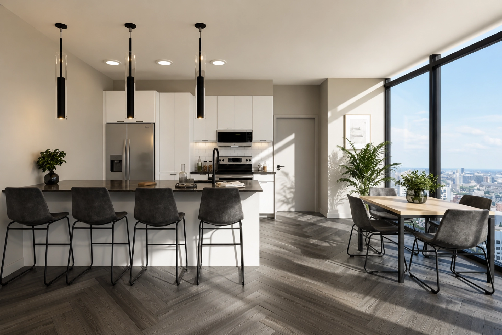 The Mark - Unit Kitchen + Dining